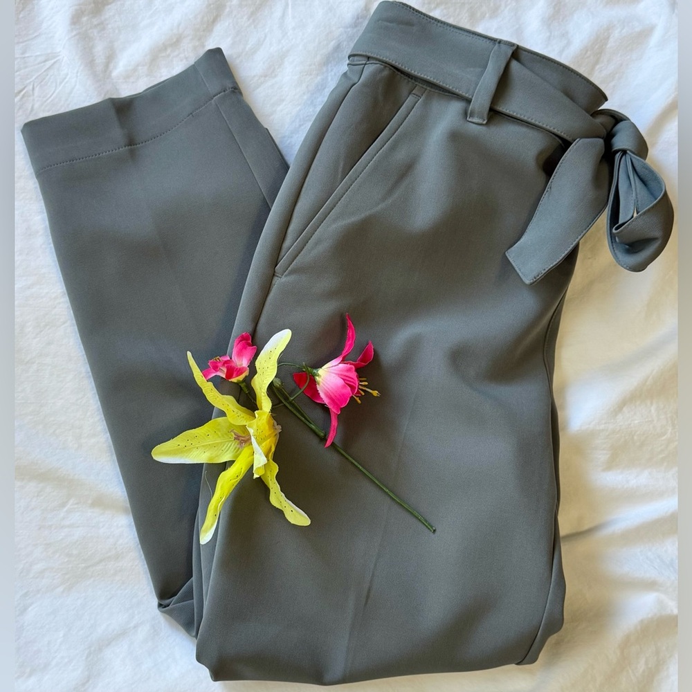 Worn once! Loft paper bag style pants! - Picture 9 of 16